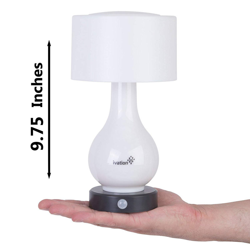 Lampe de table à pile 10 po
