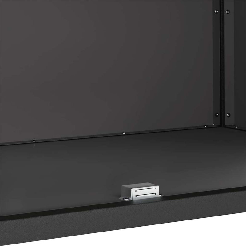 Storage Kitchen Cabinet Set, Black, 92cm H x 90cm W x 50cm D