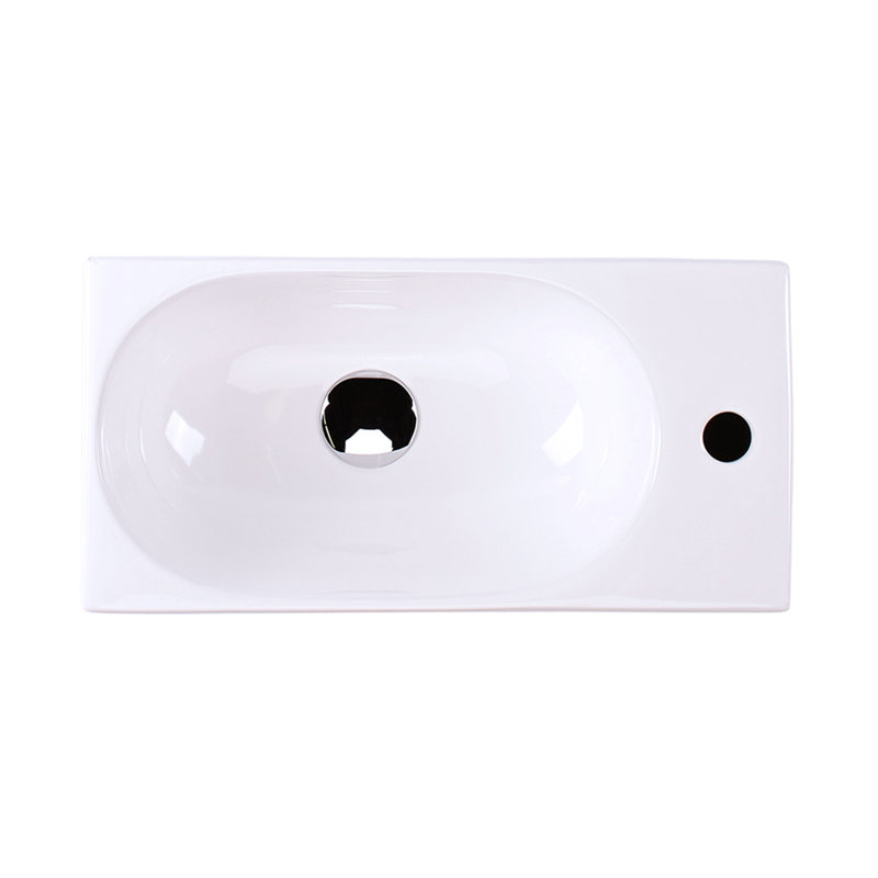Tre 19.5'' L Bathroom Sink, Single Hole Faucet