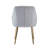 Velvet Upholstered Dining Chair with Gold Chrome Legs-623964271