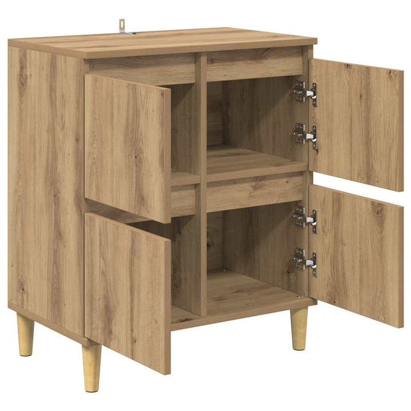  Sideboard Old Wood 60 X 35 X 70 Cm Engineered Wood, Artisan Oak