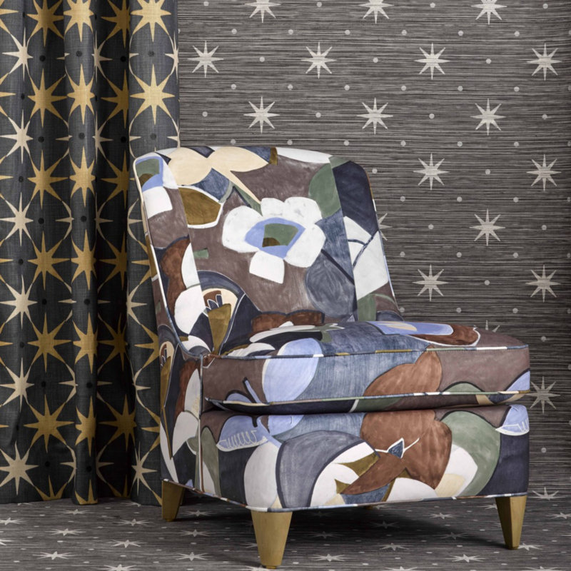 Albert Hadley Wallpaper Roll by Albert Hadley, Black