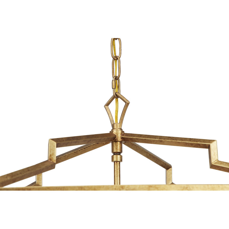 Lustree géométrique lanterne 4 lumières Matherne