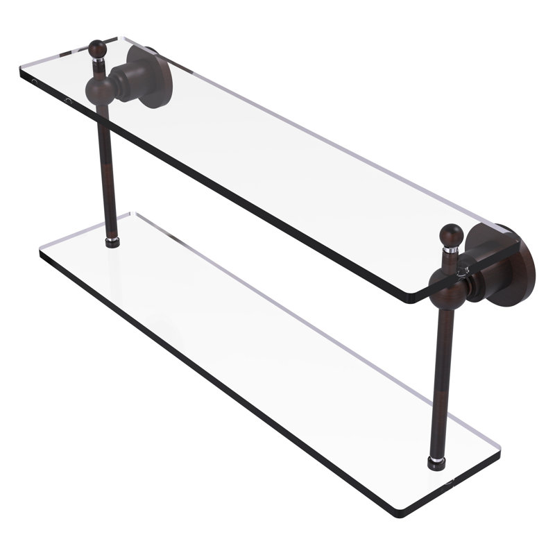 Lera 2 Piece Tiered Shelf, 22" W x 12" H, Venetian Bronze