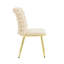 Chaise ergonomique en velours capitonné Bubble