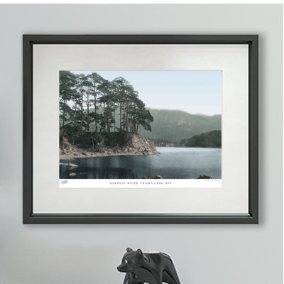 Derwent Water, Friar's Crag 1893 by Francis Frith - Single Picture Frame Print
