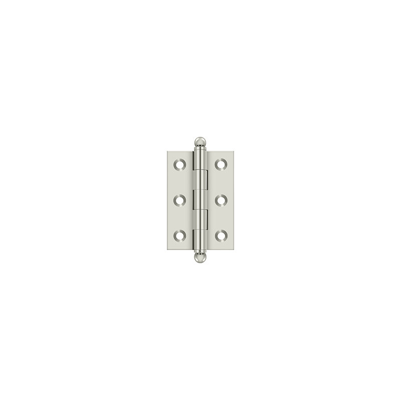 2.5'' x 1.69'' Butt Bearing Hinge, Polished Nickel