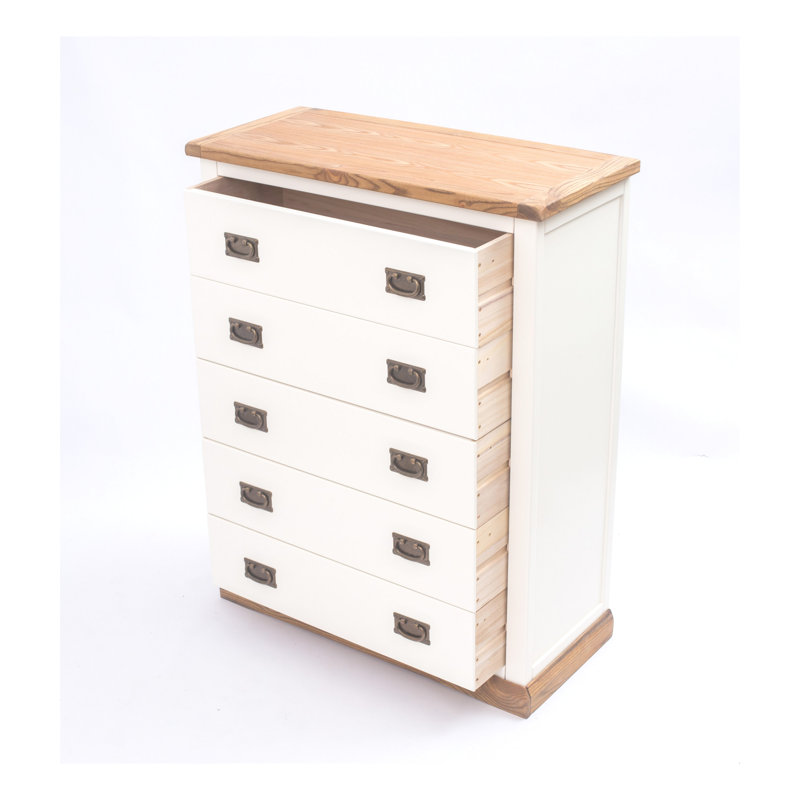 Able 90cm W 5 - Drawer Chest of Drawers