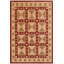 Tapis bourgogne / brun en laine noué à la main 8 pi 2 po x 9 pi 9 po Eveloe