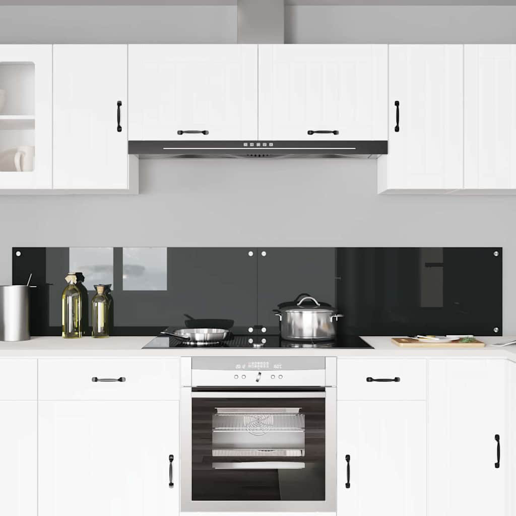 Vidaxl Kitchen Backsplash White 80 X 40 Cm Tempered Glass