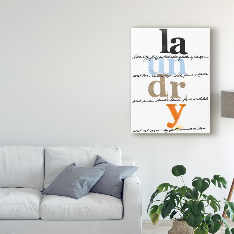 «Laundry Lines I» par Deborah Velasquez, reproduction d'art graphique sur toile, H 19 po x l 14 po x P 2 po