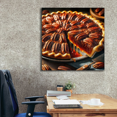 Toile épique «Pecan Pie» par Rey Klimt, graffiti épique, 37 po x 37 po