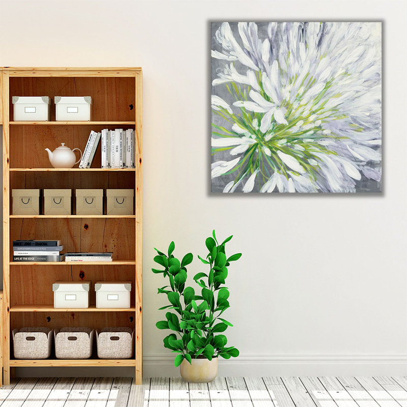 Cleome Splash II - reproduction d'art sur toile, H 40 po x l 40 po