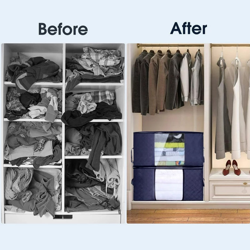 Rebrilliant Fabric Storage Bag, Blue