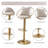Velvet Soft Padding Adjustable Height Bar Stools (Set of 2)-259159672
