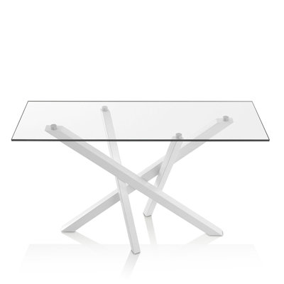 Goree 120cm Glass Top Console Table