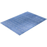 Overdyed One-of-a-Kind 9' 0" X 12' 4" Hand Knotted Area Rug