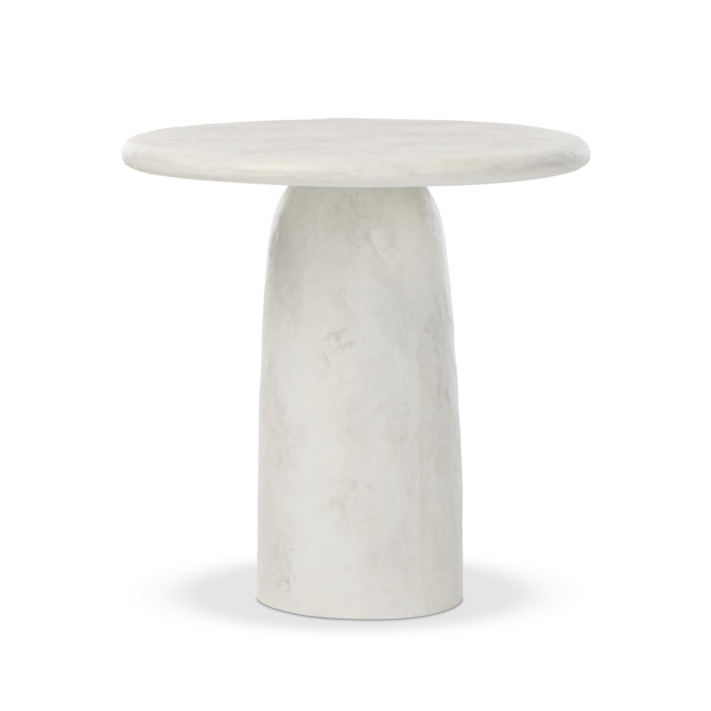 Wania End Table-Textured Lunar Concrete, Textured Lunar Concrete