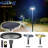 Solar Powered Rgb Led Ufo-Round Light App/Remote Control For Outdoor Dark Sky City Dusk To Dawn 13Ft Pole-73789778
