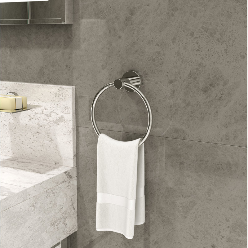 Dia Wall Mounted Towel Ring, Chrome