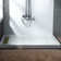60" x 36" Solid Surface Single Threshold Shower Pan Base with Drain Assembly & Drain Cover Included, Non-Slip
