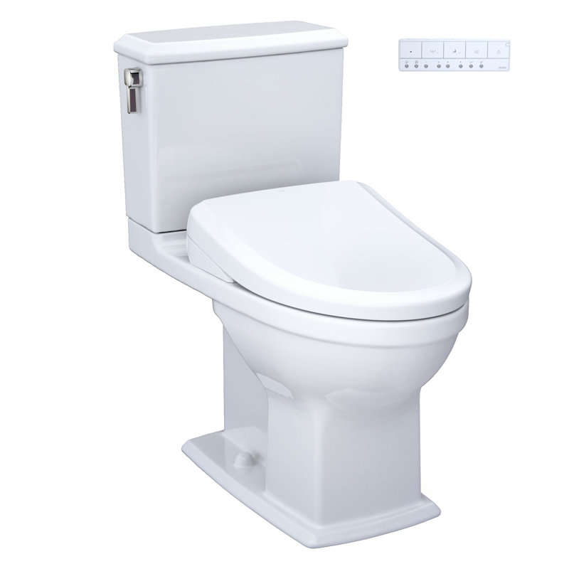 Connelly® 1.28 GPF S7A Auto Flush Elongated Floor Mounted Two-Piece Toilet (Seat Included)