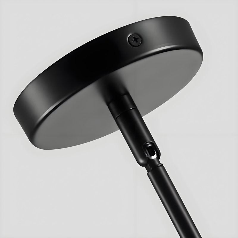 Luminaire suspendu pour îlot de cuisine 1 lumière Abaigh, Noir, noir, noir, noir