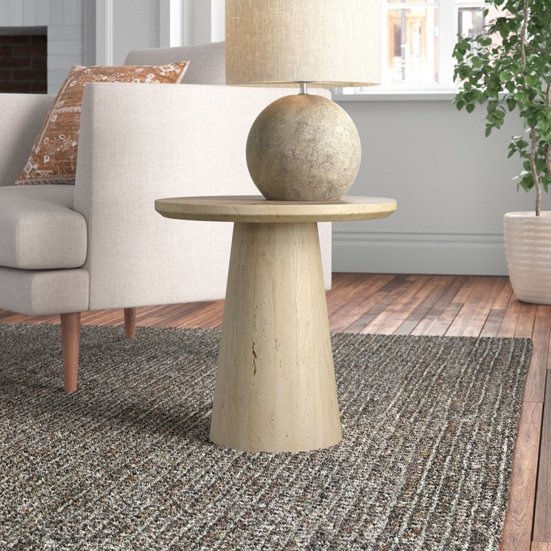Breithaup Stone Top End Table