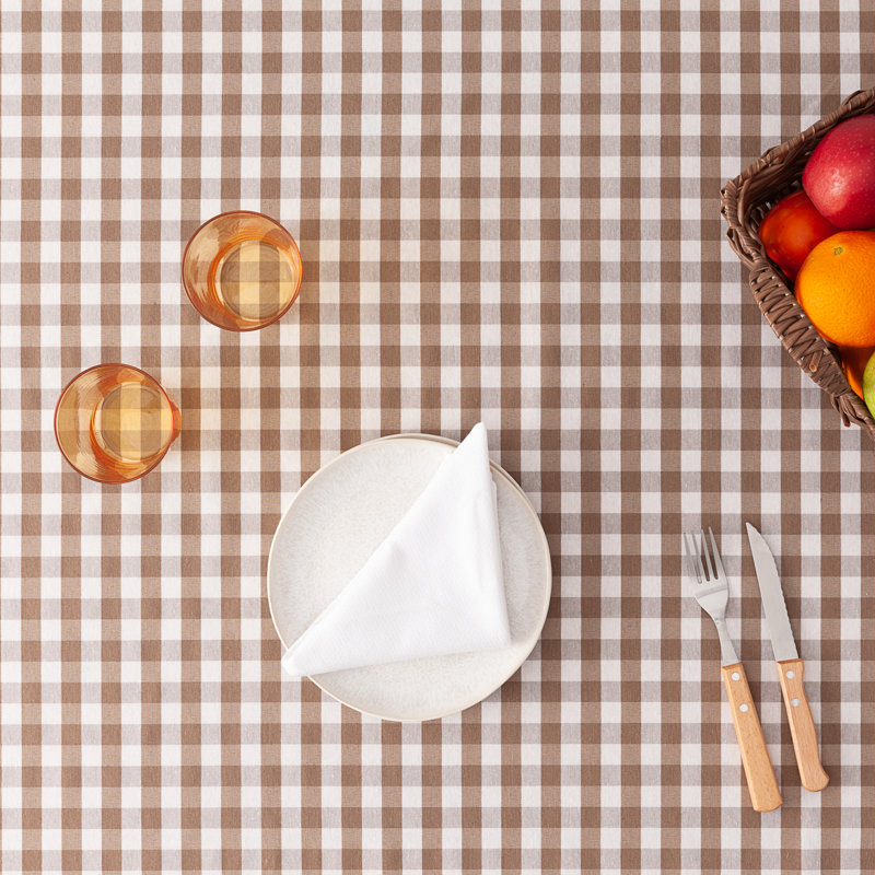 Kuehl Tablecloth, 140cm W x 300cm L, Brown
