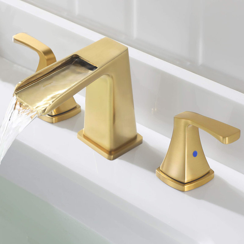 Aanya 2-handle Bathroom Faucet with Drain Assembly, Brushed Gold