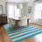 Washable Striped Indoor / Outdoor Rug-1163897619
