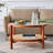 Circular Double-Layer Solid Wood Tea Table Chinese Side Table