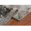 Tapis contemporain neutre polyvalent à motif abstrait 5 x 7