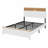 The Rustic Farmhouse Bed Frame With Storage Headboard Comes With A Built-In Charging Station-1085285609