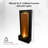 XBrand 47.2" H Zinc Metal Fountain with Warm White LED Lights – Indoor & Outdoor Modern Water Feature