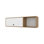 Armoire murale en chêne naturel et blanc avec porte relevable