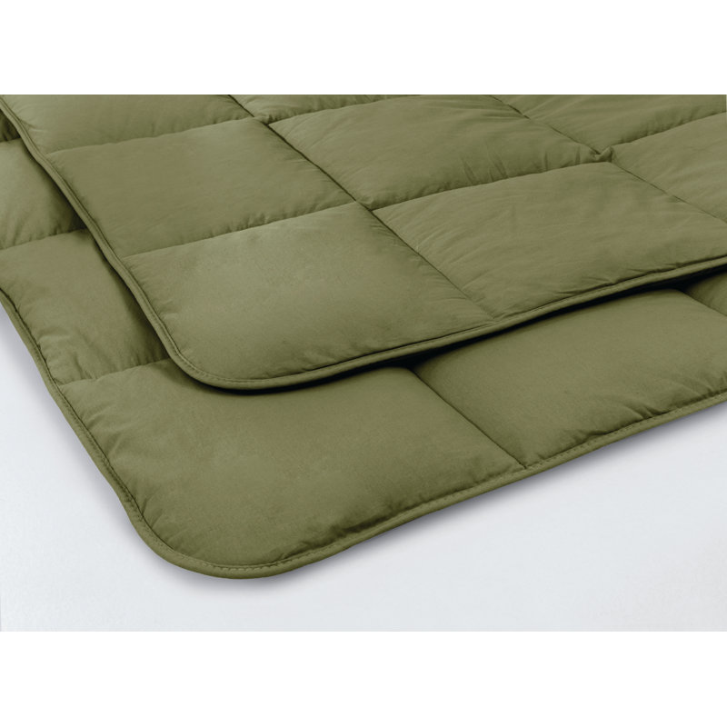 Cotton Quilted Quilt, Queen Quilt, Green