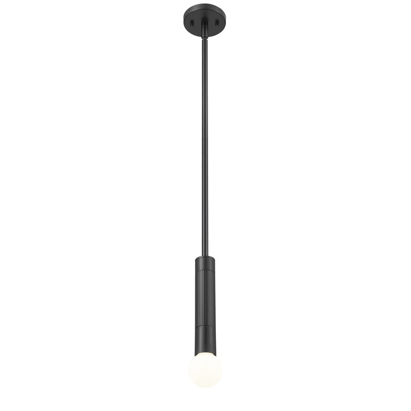 Luminaire suspendu 1 lumière Lipman, Noir mat