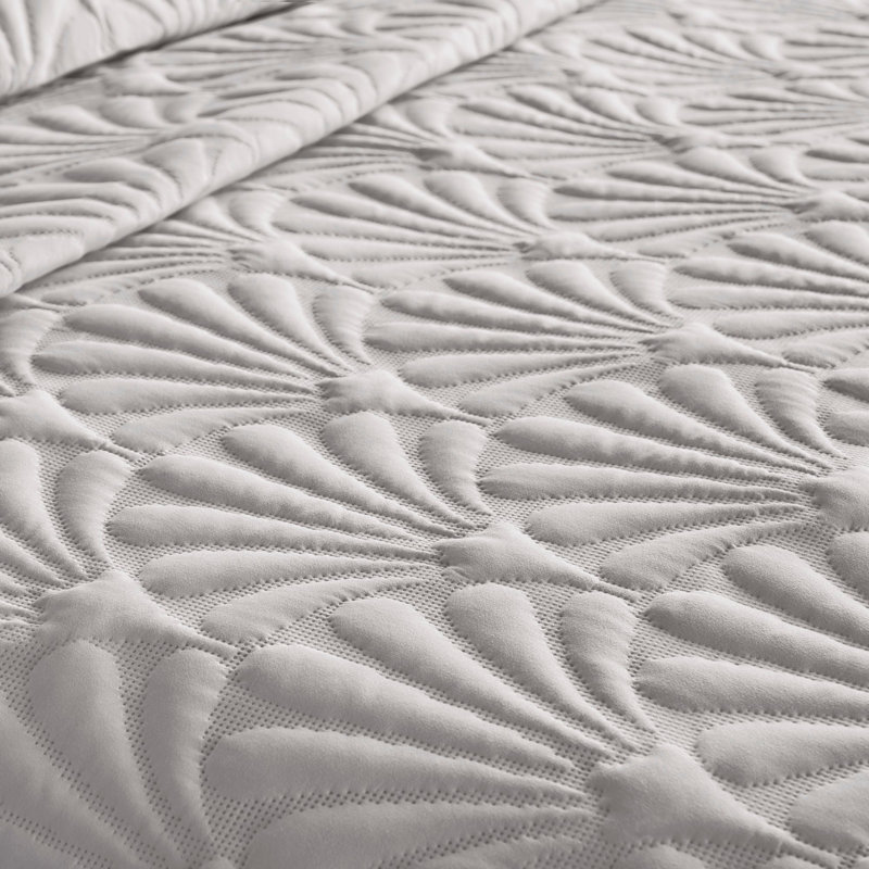 Musab Microfibre 0 Duvet Cover Set, Double - 2 Standard Pillowcases, Silver