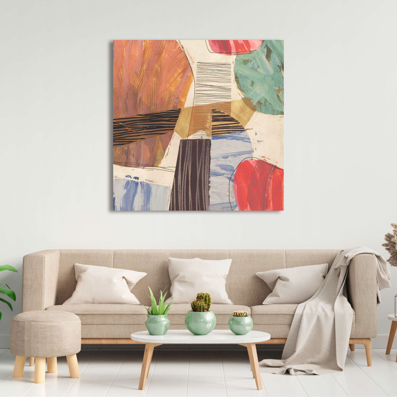 Modern Abstract: Bebop II By Sven Dorn by Sven Dorn - Wrapped Canvas Print, 50cm H x 50cm W