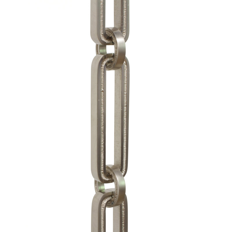 Rectangle Hinge Chain or Chain Break, Satin Nickel