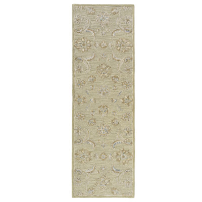 Traditional Handmade Embossed Wool Area Rug