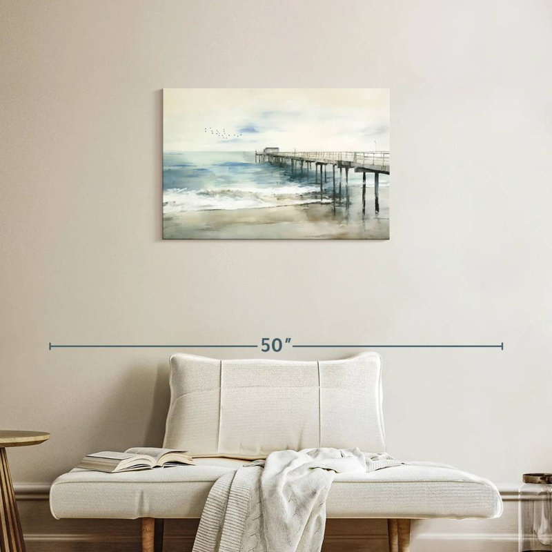 Idyllic coastal jetty Aletra, H 20 po x l 30 po