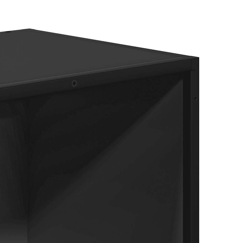 Armoire à livres vidaXL, H 54,7 po x l 15,7 po x P 13,8 po, Noir