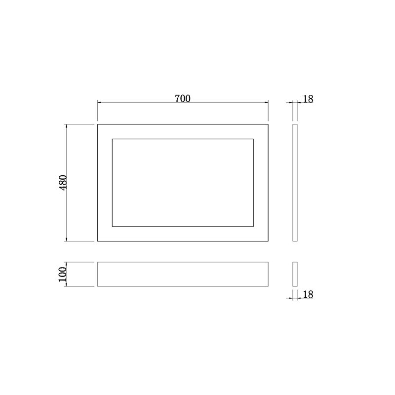 Traditional Bathroom Bathtub Adjustable 18Mm MDF Bath Panel 700Mm End Panel