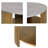 Round Mixed Material Coffee Table With Shelf