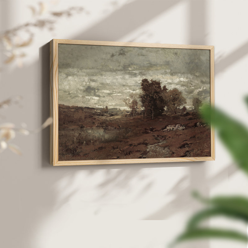 Paysages rétro-DLxxix-impression encadrée - réversible, Naturel, H 22 po x l 28 po