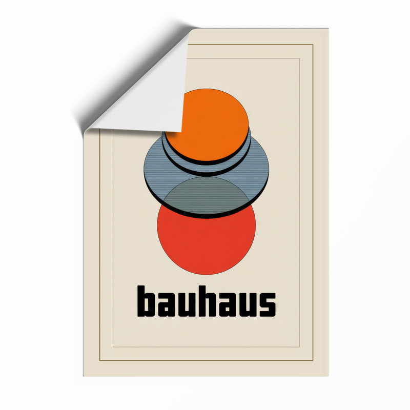 Bauhaus Geometry Geometric - Print, Unframed, A4 - 29.7 x 21.0 cm