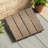 11 - Piece Wpc Interlocking Patio Floor Tiles  Wood - Plastic Composite, Stone - Style Pattern, Easy Installation