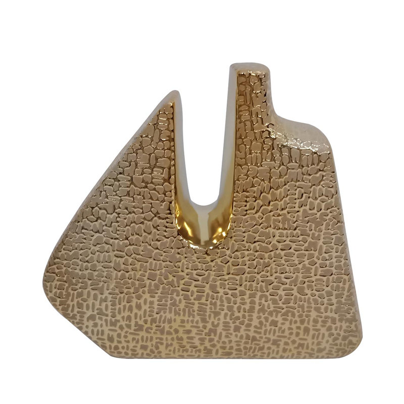 Waynetown Handmade No Subject Sculpture, Gold, 26cm H x 29cm W x 8cm D